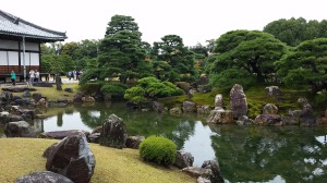 Peggy said, "This is the garden at Nijo Castle, home of the shoguns, in Kyoto. In the 1800's at the end of the era of shoguns this became the Imperial Palace in Kyoto."